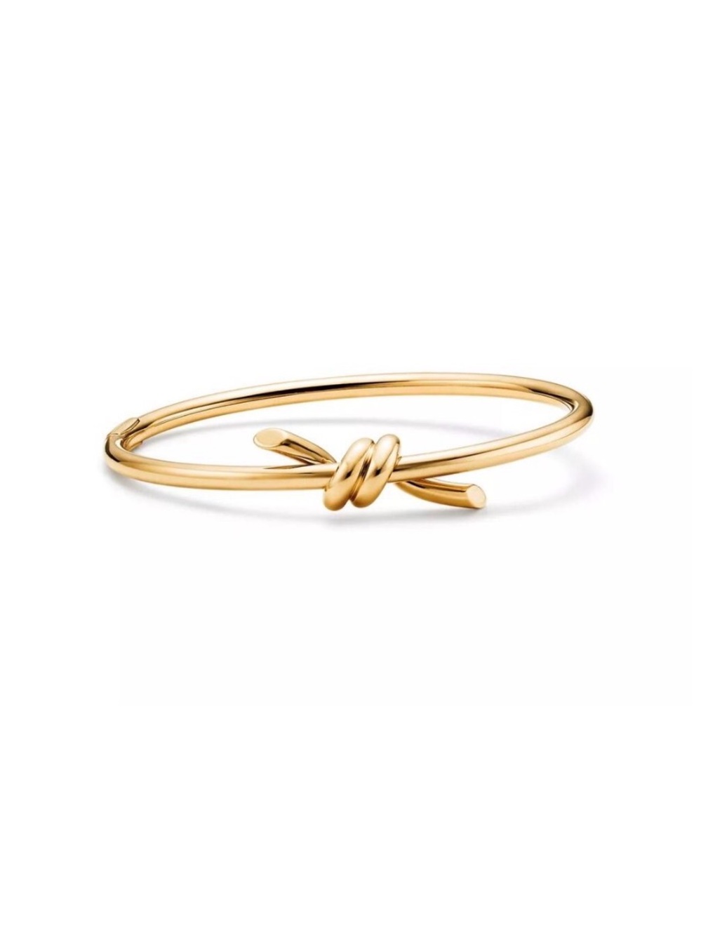 Gold Knot Bangle Bracelet